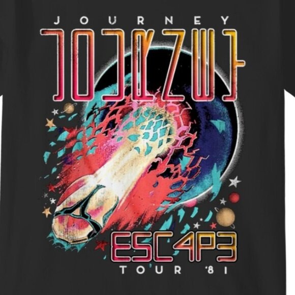 Journey Escape Tour 1981 T Shirt Retro Band Music Graphic Fan Gift Vintage - Picture 2 of 5